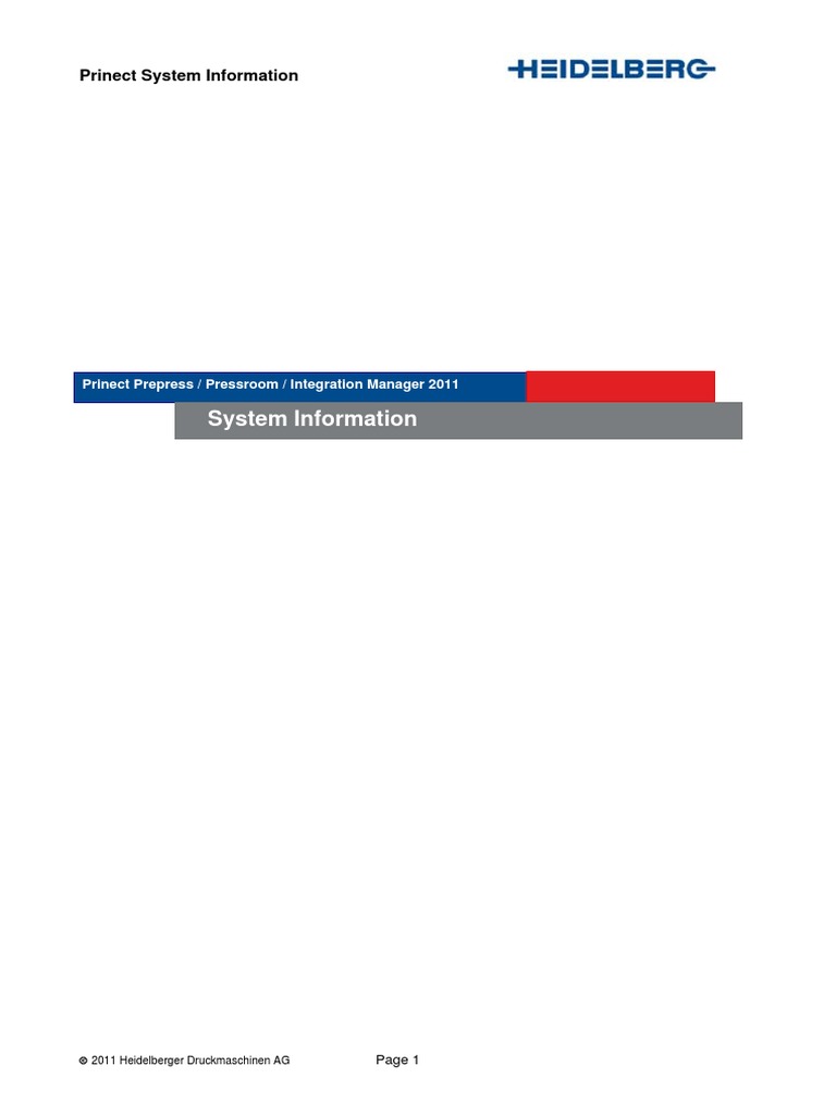 Prinect System Information | PDF | Operating System | Mac Os