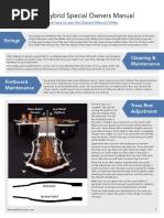 Hybrid Special Owners Manual: Strings Cleaning & Maintenance