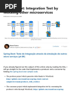 Spring Boot - Integration Test by Mocking Other Microservices - LinkedIn