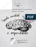 Saúde Mental É Importante Janeiro Branco Cinza Social Story Do Instagram