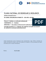 Ghidul Beneficiarului I1.1 Cabinete Ale Medicilor de Familie Sau Asocieri de Cabinete de Asistență Medicala