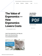 The Value of Ergonomics - How Ergonomics Lowers Costs - ErgoPlus