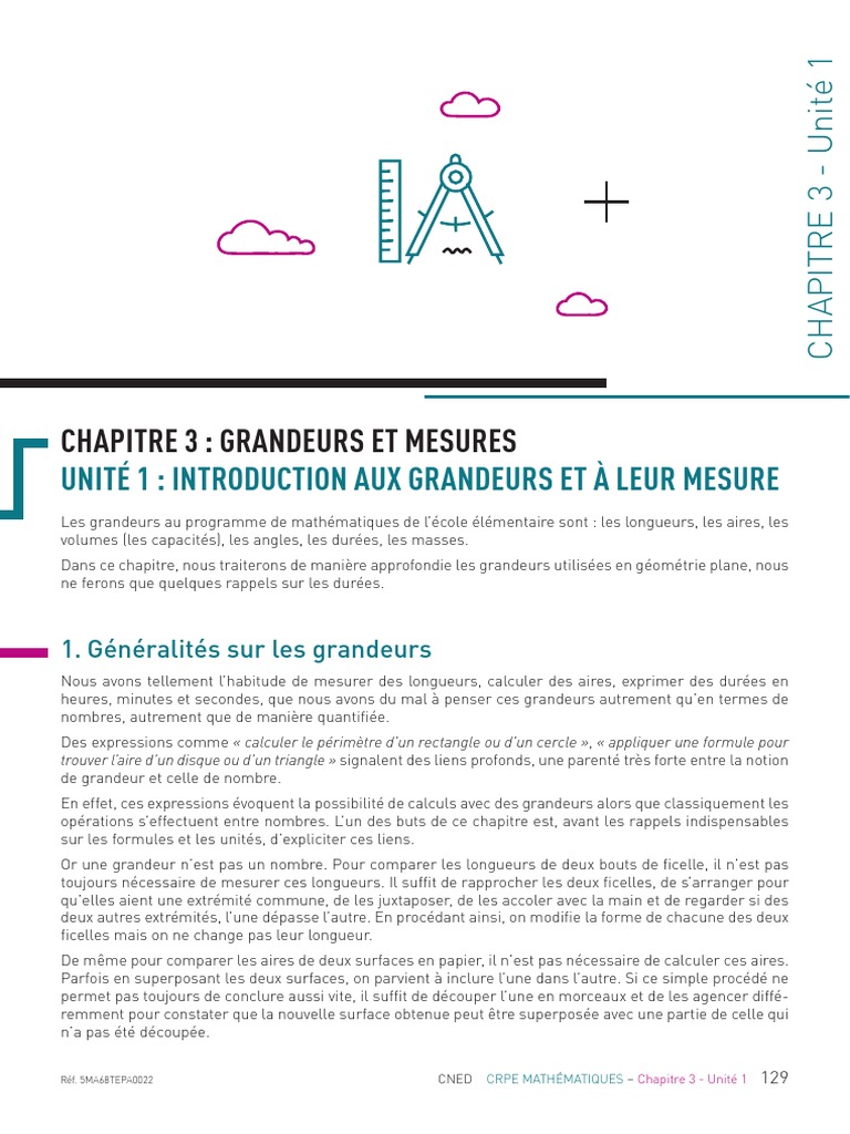Grandeurs et Mesures en Mathématiques | PDF | Zone | Longueur