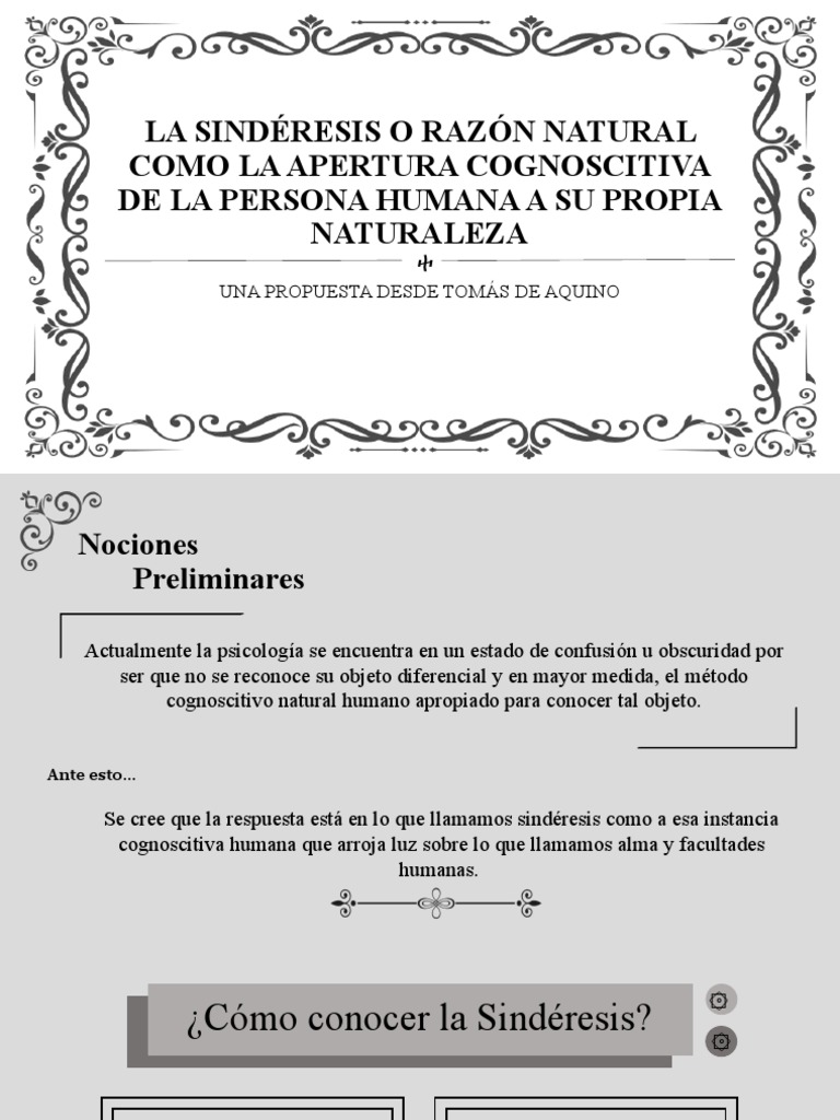 Sindéresis: La Razón Natural Humana | PDF | Tomás de Aquino | Razón