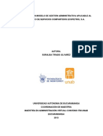 2013 - Tesis - Tirado - Alvarez - Soralba MODELO DE GESTIÓN ADMINISTRATIVA 2013 INTERESANTE APORTES