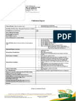 FMR Validation Report Format