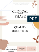 Clinical Phase: Southern Philippines Medical Center Nutrition and Dietary Section