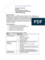 Elaboración Incipiente de Programa Educativo