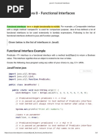 Java 8 - Functional Interfaces