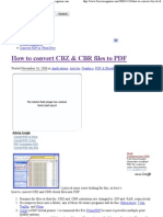 How To Convert CBZ & CBR Files To PDF