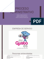 Proceso Administrativo Proyecto