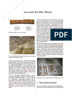 Enciclopedia Manoscritti Del Mar Morto-Qumran Bibbia Vangelo Esseni Info Wikipedia 2015
