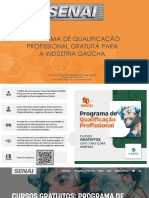 Cursos gratuitos SENAI para indústria gaúcha