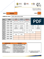 Horarios clase 3ro ESTI 97