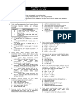 Soal Pretest Kimia KLS Xii Ipa