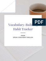 Vocabulary-Building Habit Tracker: From Speak Confident English