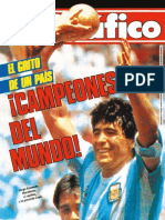Revista El Gráfico - Argentina Campeón Mundial 1986