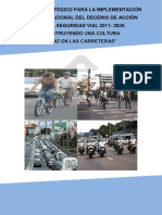 Plan Nacional Del Decenio de Acción para La Seguridad Vial 2011 - 2020