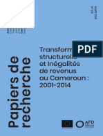 AFD_ZAMO_2021_Transformation Structurelle Et Inégalités de Revenus Au Cameroun 2001-2014