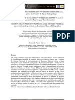 Gestao de Recursos Hidricos No Distrito Federal - Azevedo