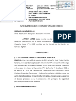 Declaran Infundada Tutela de Derechos Presentada Por Pedro Castillo