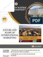 Module 2 - Nature and Scope of International Marketing