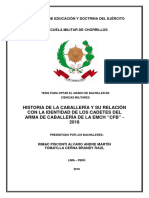 Tesis. HISTORIA DE LA CABALLERÍA Y SU RELACIÓN CON LA IDENTIDAD DE LOS CADETES DEL ARMA DE CABALLERÍA DE LA EMCH 'CFB'' - 2018