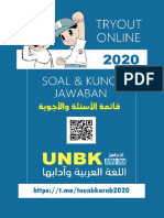 Soal & Kunci Jawaban Tryout (Unbk Bahasa Arab) 2020