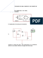 Rectificador de onda completa con puente de diodos