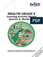 Health Grade 8: Learning Activity Sheets Quarter 2, Weeks 1-4