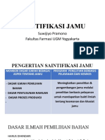 Meningkatkan Penelitian Jamu Melalui Pendekatan Ilmiah