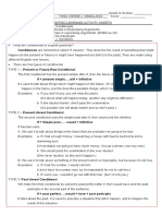 Conditionals Are Sometimes Called "If Clauses". They Describe The Result of Something That Might