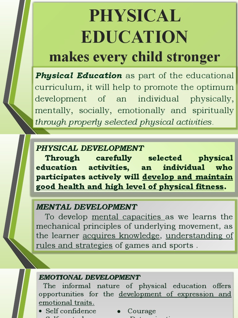 Module1 Objectives of Pe PDF