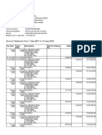 Account Statement From 1 Sep 2021 To 12 Aug 2022: TXN Date Value Date Description Ref No./Cheque No. Debit Credit Balance