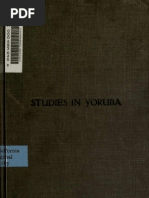 Download Language Studies in Yoruba by saeedalimi SN58799196 doc pdf