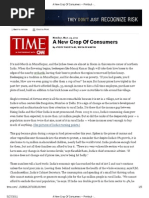 A New Crop of Consumers -- Printout -- TIME