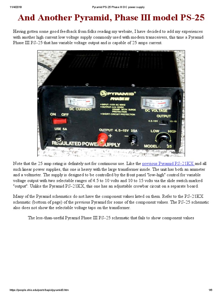 Ham Radio Power Supply Guide | PDF | Power Supply | Amplifier