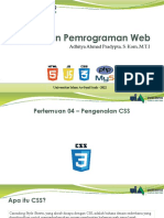 Desain Dan Pemrograman Web - P04