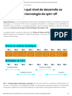 Cómo Saber en Qué Nivel de Desarrollo Se Encuentra Una Tecnología de Spin-Off