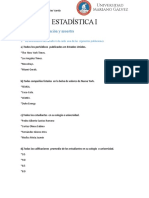 Estadística I - HT 1.1 Generalidades y Estadística Descriptiva