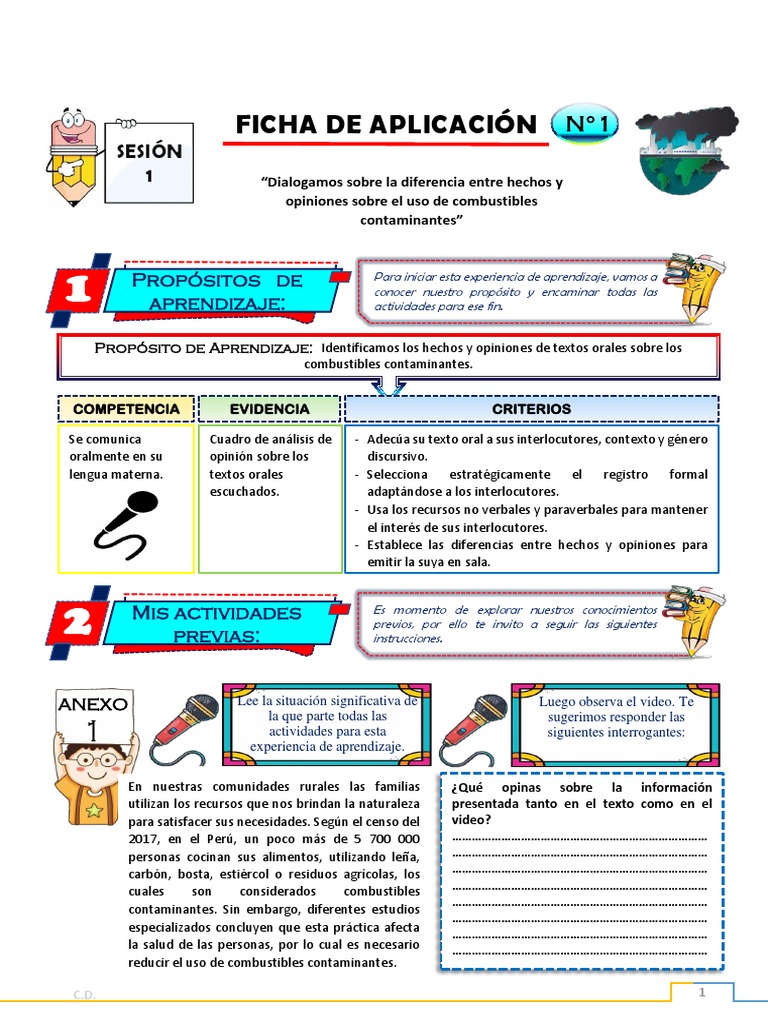 15-08 Ficha de 4 - 1 | PDF | Aprendizaje | Comunicación