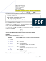 04 Changing Subject of Formula (Solutions)