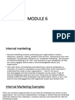Module 6 - Internal Marketing