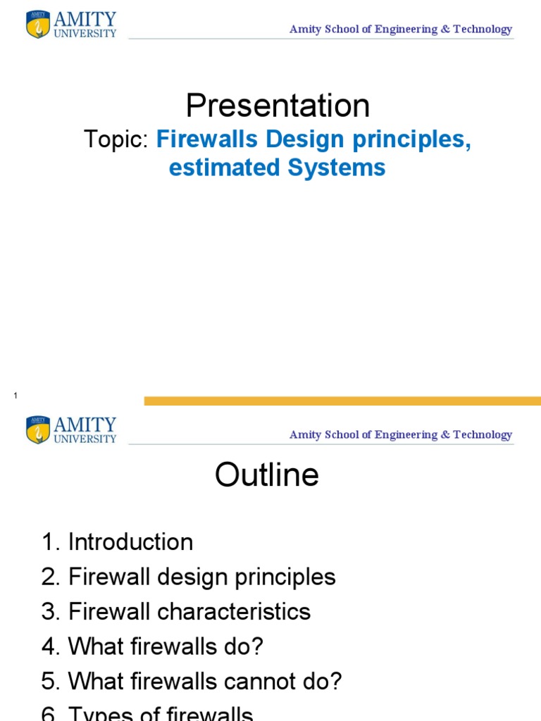 Firewalls Design Principles, Estimated Systems | PDF | Firewall ...