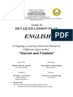 English: Detailed Lesson Plan