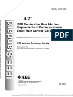 IEEE Standard For User Interface Requirements in Communications-Based Train Control (CBTC) Systems