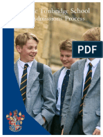 The Tonbridge School Admissions Process
