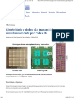 Eletricidade e Dados São Transmitidos Simultaneamente Por Redes 5G