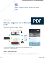 Material Inspirado em Cactos Coleta Água Dia e Noite