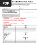 Welding Procedure Specifications (WPS) : NMDC Nagarnar 2 MTPA Pellet Plant, Jagdalpur - 494001